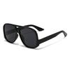 Retro Pilot Sunglasses: Unisex Double Beam Large Frame Street Style