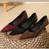 Tacchi da Donna 2026 Nuovi Pelle Morbida Punta Morbida Suola Morbida Scarpe in Pelle Retrò Tacchi da Donna Scarpe Singole Tacchi Alti da Donna