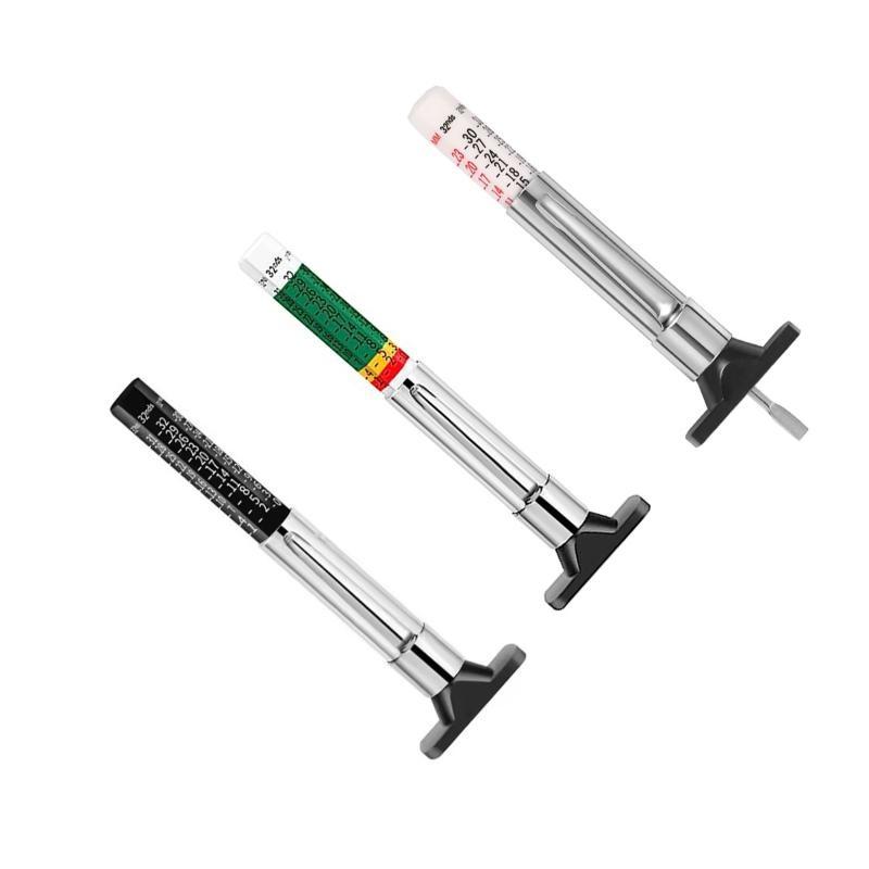 Tire Tread Depth Gauge Plastic Metal Tyre Wear Measuring Tool High Precision 0‑25Mm For Vehicle Car Truck Tire Inspection Repair