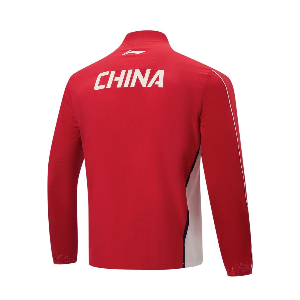 Li Ning Color Block Zip Collar Jacket Men Jackets AYYW001-2