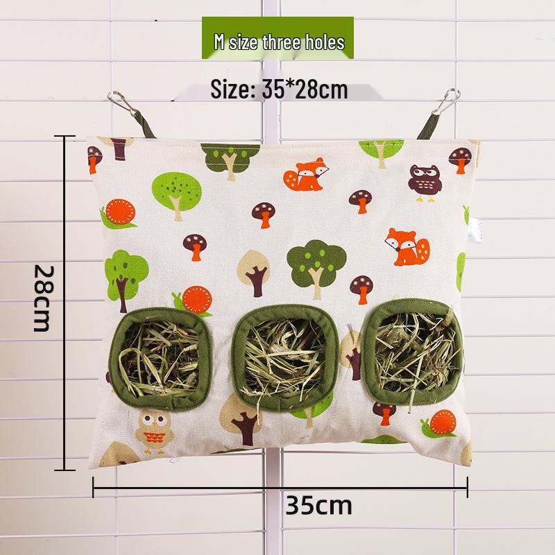 Hanging Hay Bag for Rabbits and Guinea Pigs - Cross-Border Grass Feeding Accessory