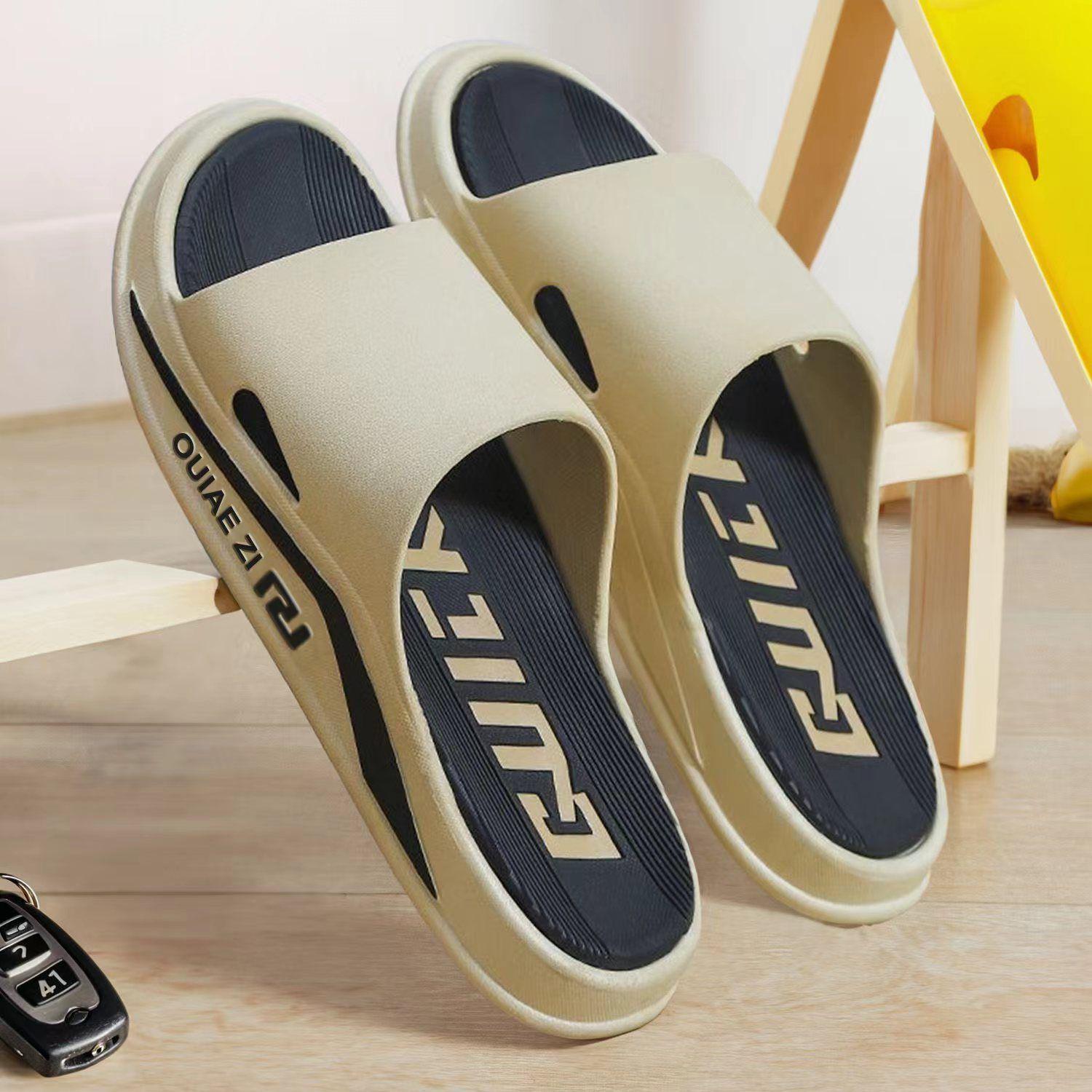 

Men s 2025 Non-slip High-end Odor-resistant Outdoor Thick-soled Soft Sandals 42-43 (Fits 41-42)