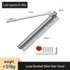 Automatic Wooden Door Closer with Spring Buffer for Smooth Rebound