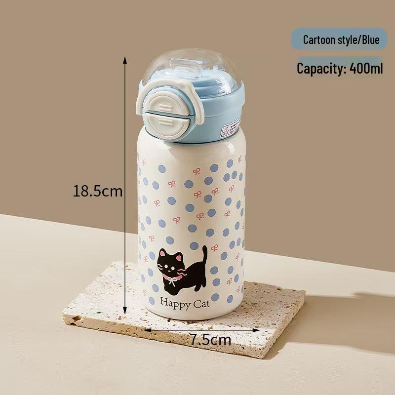 Trendy Mini Kapesní Izolovaný Hrnek z Nerezové Oceli 304 pro Děti - Přenosný a Roztomilý Vyskakovací Design