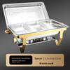 Stainless Steel Folding Buffet Warmer with Insulated Chafing Dish for Hotels and Commercial Use