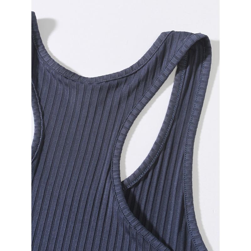 Men's Ribbed Knit Slim Fit Tank Top.