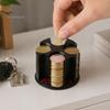 Cilindrische Munt Dispenser 3D Geprint Universele Houder, Grote Capaciteit Houder voor Auto, Draagbare Auto Individuele Sleuf Houder Munt Draaiende Organizer,