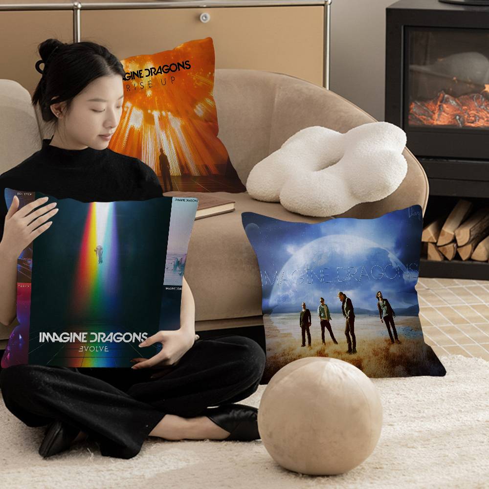 Band I-Imagine Popular D-Dragons Office Cushion Pillowcase Car Cushion Cover45X45CM Lumbar Pillowcase Sofa Pillowcover