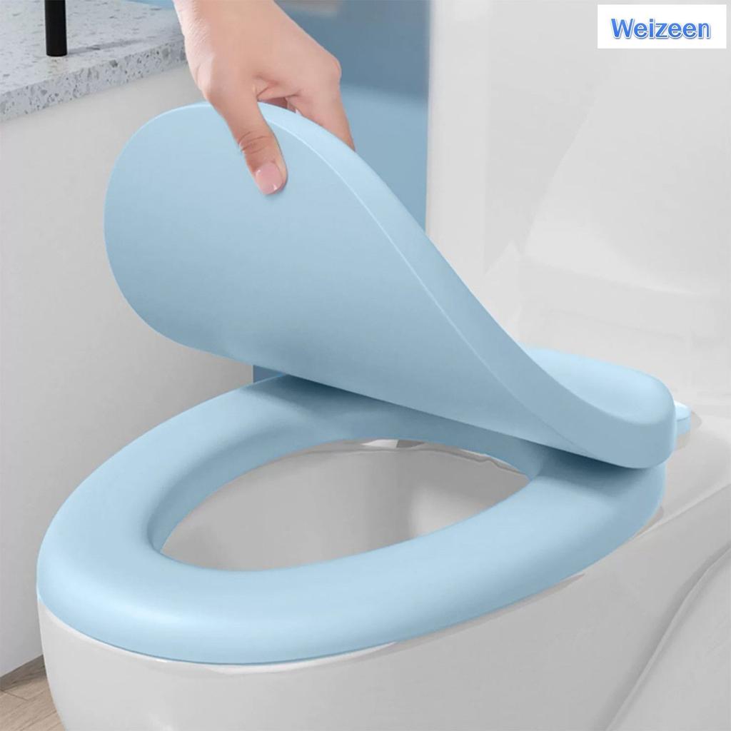 Foaming Soft Toilet Seat Slow Close Quiet Lid Thickened EVAU Type Toilet Lid Lifting Toilet Universal Bathroom Accessories