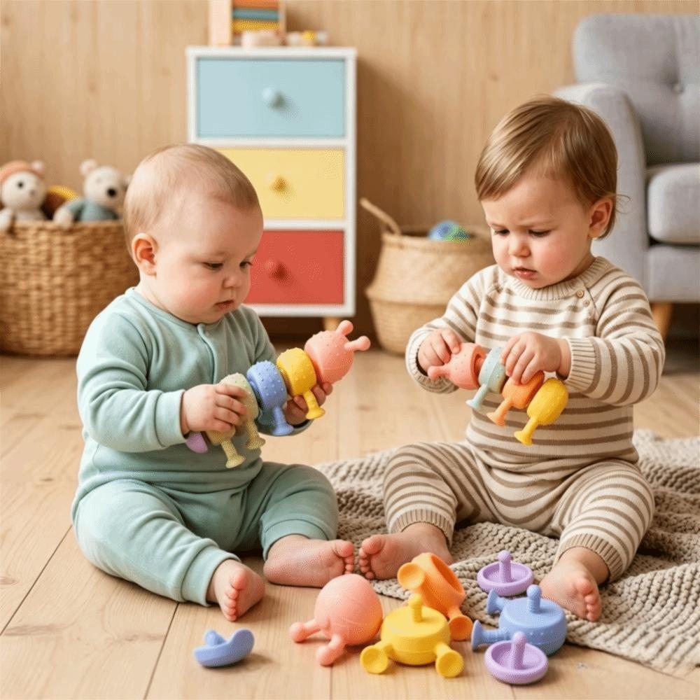 Cute Fidget Slug Toy 3D Articulated Stretch Caterpillar Toy Teeth Grinding Toy Children Gifts