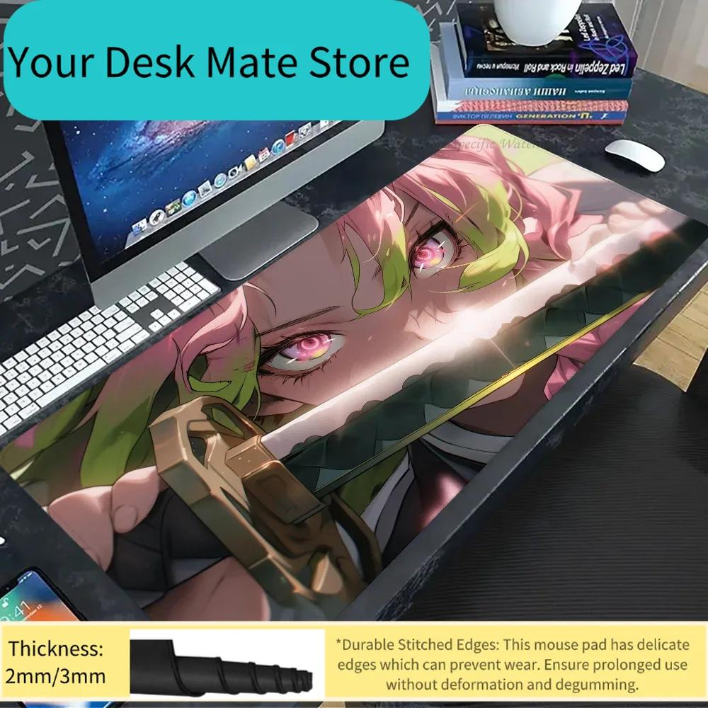 1pc Demon Slayer Kanroji Mitsuri Floor Mat Mouse Mat Desk Mat With Pad Gaming Accessories Prime Gaming XXL Keyboard Pad Padding