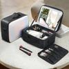 Cosmetic Bag with Mirror, Clearance, Portable Beauty Storage Bag, Travel Partition, Large Capacity Hanging Suitcase Make Up Box