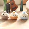 Cute Steamed Bun Plush Keychain Toy Bag Purse Decor Gift Trendy Food-Themed Soft Stuffed Pendant