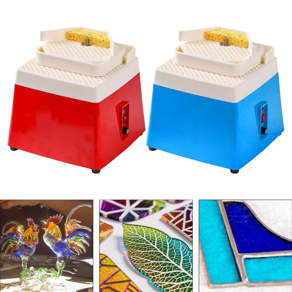 Stained Glass Grinding Tool with Bit Small Portable Mini Glass Grinding Machine for Home Processing Hobby
