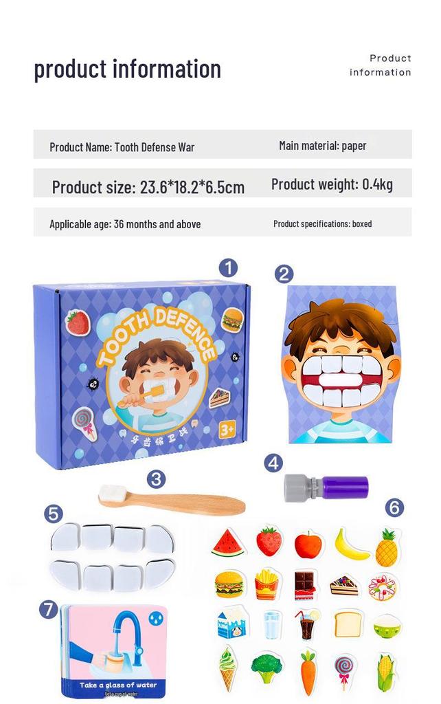 Tooth Brushing Habit Educational Board Game for Kids 3+ | Early Learning and Hand-Eye Coordination Toy