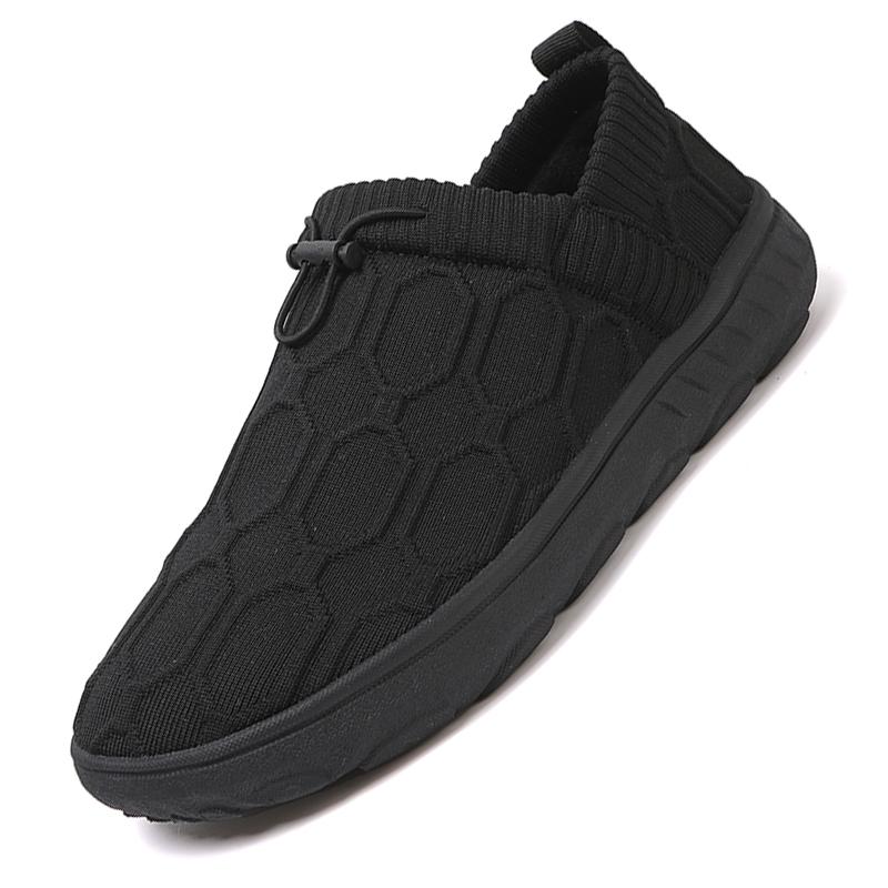 Breathable Knitted Casual Sports Shoes Wide Toe Box Walking Shoes Light Elastic Outdoor Shoes Non-slip Sneakers