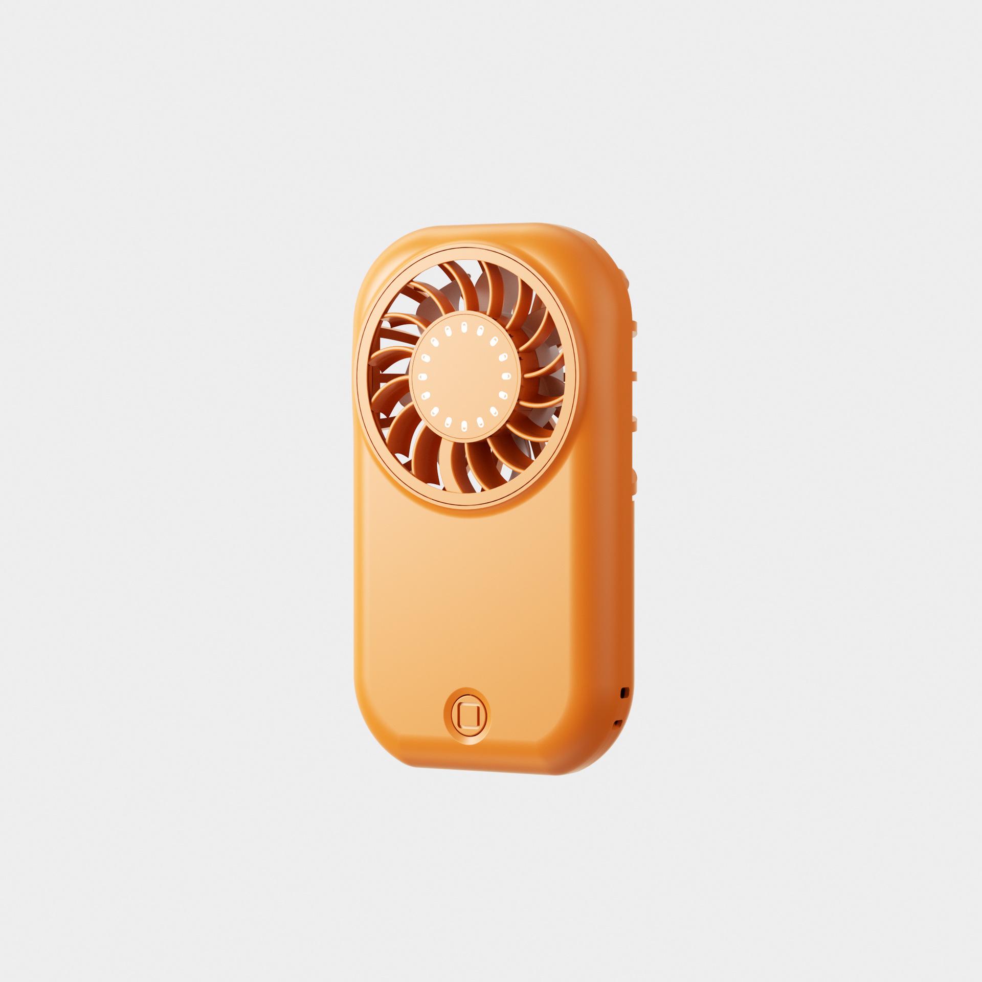2026 Mini Korean & Japanese Style USB Rechargeable Pocket Fan: Outdoor Portable Compact Turbine Design