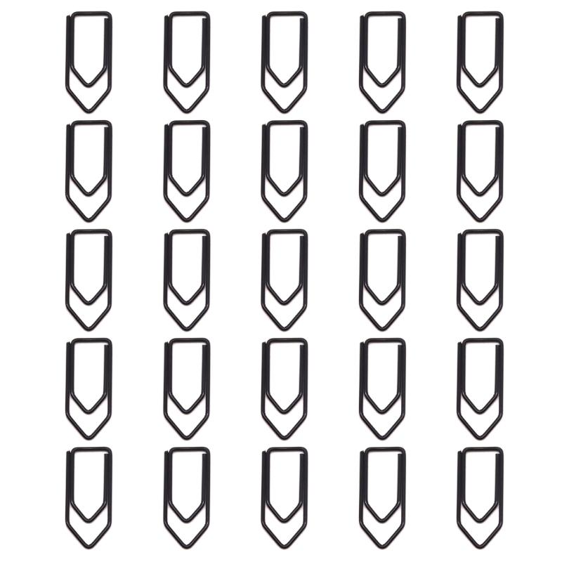 

Metal Crayon Paper Clips in Assorted Colors Ideal for Bookmarking and Organizing Office Documents Durabiity чорний