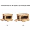 Faltbare Seitenöffnungs-Aufbewahrungsbox mit Rädern