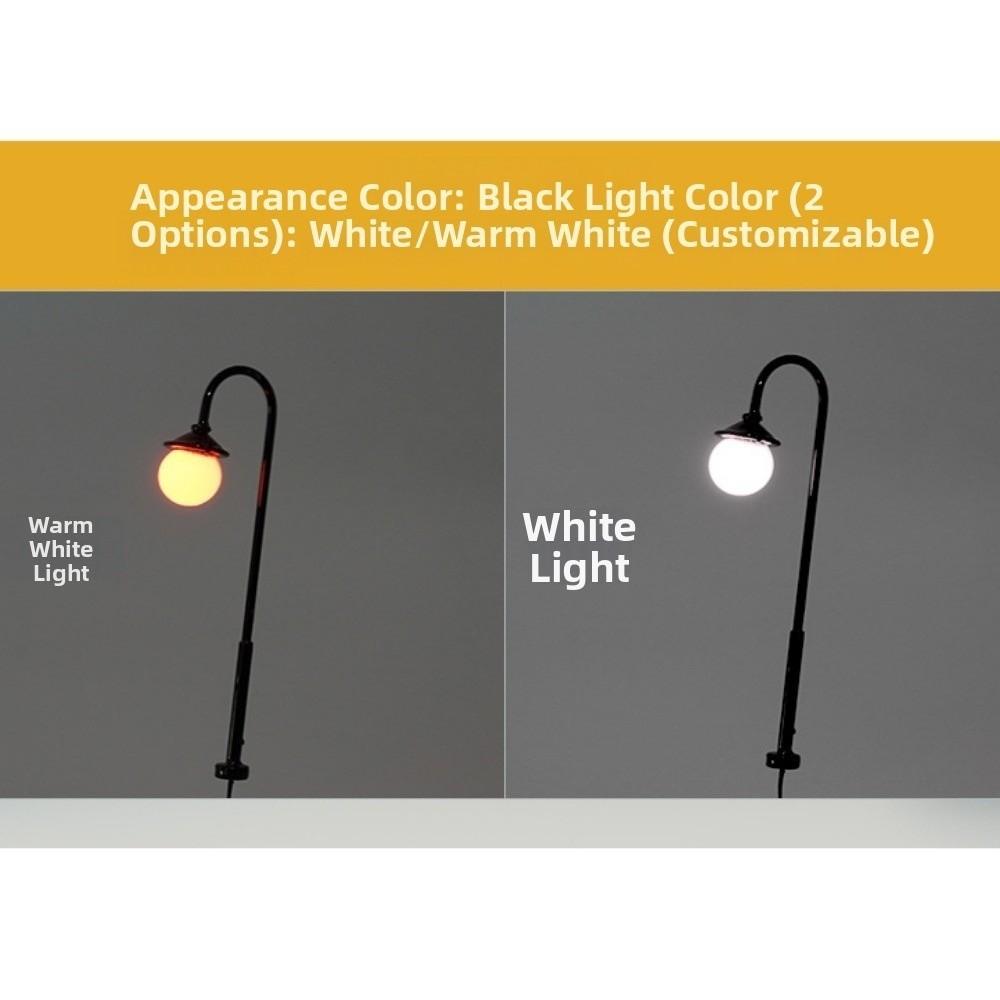 New Plastic Sand Table Model Streetlights White/Warm Light 3V Railway Train Layout Lawn Light