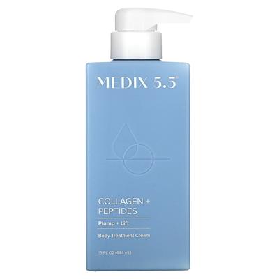 Body Treatment Cream, Collagen + Peptides, 15 Fl Oz (444 Ml)
