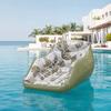 Inflatable Pool Floats for Adult, Heavy Duty Floating Lounge Chair, Swimming Pool Hammock Seat with Cup Holder for Summer Party, Lake Beach