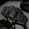 6216 Electronic Watches for Man Fashion Alarm Clock Students Square Dial Multifunction Waterproof Calendar Sports Watch