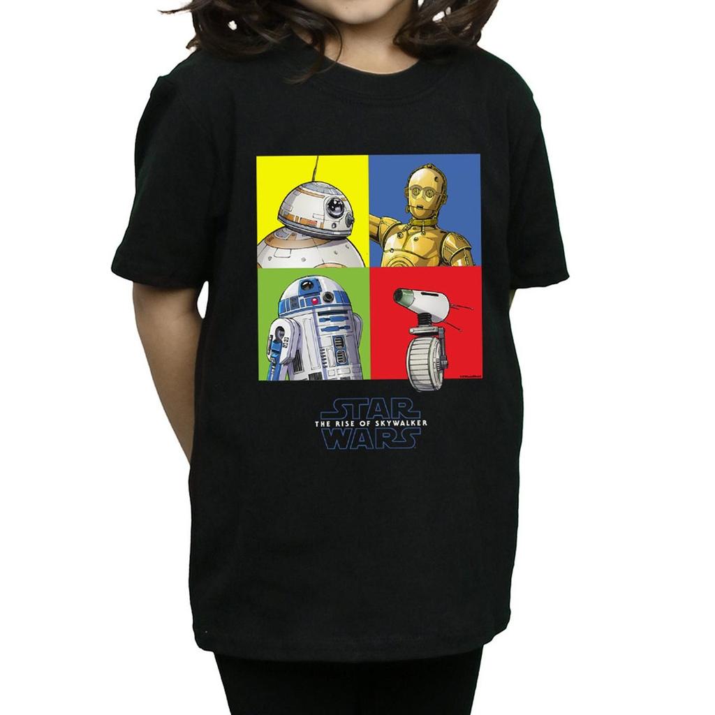 Star Wars: The Rise of Skywalker Girls Star Wars The Rise Of Skywalker Droid Squares Cotton T-Shirt