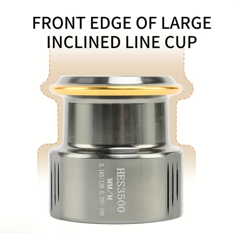 Metal Double Rocker Arm Gapless Spinning Wheel Interchangeable for Left and Right Hands  Long-distance Casting  Suitable for Fresh Water and Sea Water