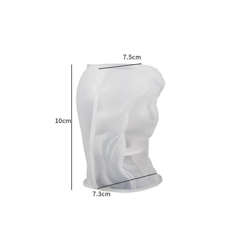 

Силиконовая форма 3D, милая девушка, цветочный горшок, форма для поделок своими руками, гипсовая свеча, кристалл, эпоксидная смола, форма для домашнего декора