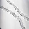 EYE White Clear Crystal Bead Choker Necklace