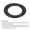 uxcell 4pcs Foam Speaker Edge Surround Rings 75x118mm with Punch Holes for Subwoofer Speaker Repair or Replacement Black 4.5" (IDxOD) DIY, Parts,