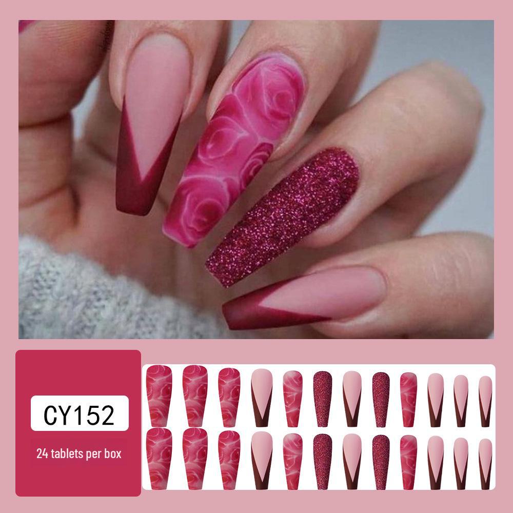 Hosszú Trapéz Koporsó Műköröm Matricák