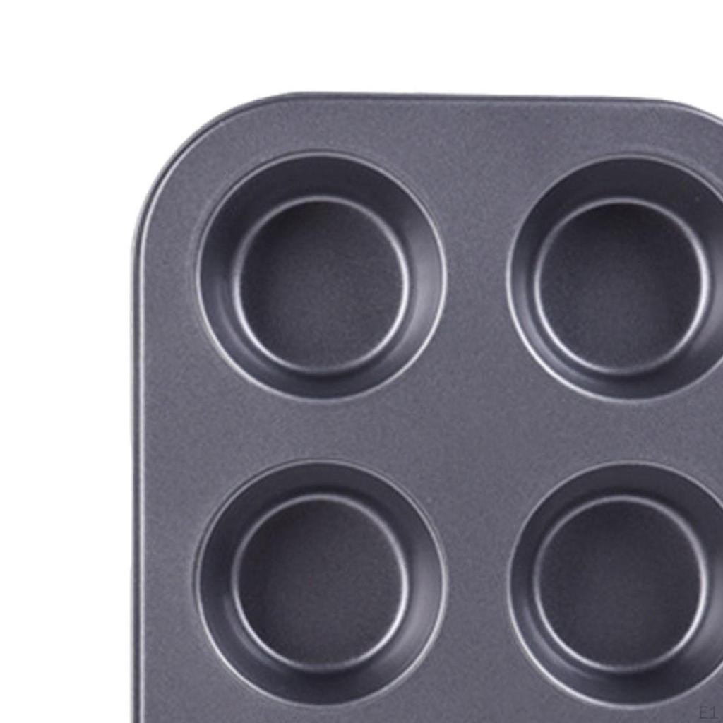 Muffin Pan Non Stick Coating Kitchen Gadgets Premium Cupcake Baking Tool Black