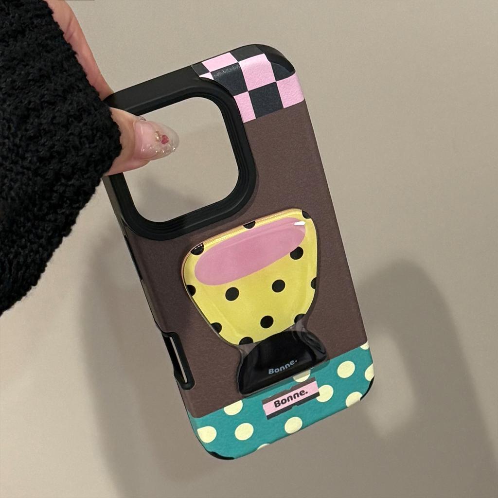 Leather Texture 3D for IPhone 16 Phone Case for Apple 17promax Tea Cup Table Lamp 14 High-end Feeling 13 Anti Drop