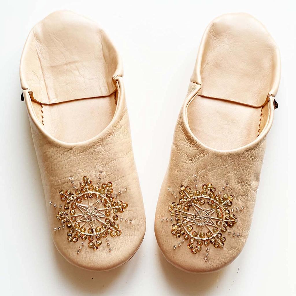Babouche Stella Almond LL [dear Morocco] // // (26 cm)