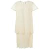 Sancai New Chinese Style Lace Embroidered Faux Two-Piece Long Dress