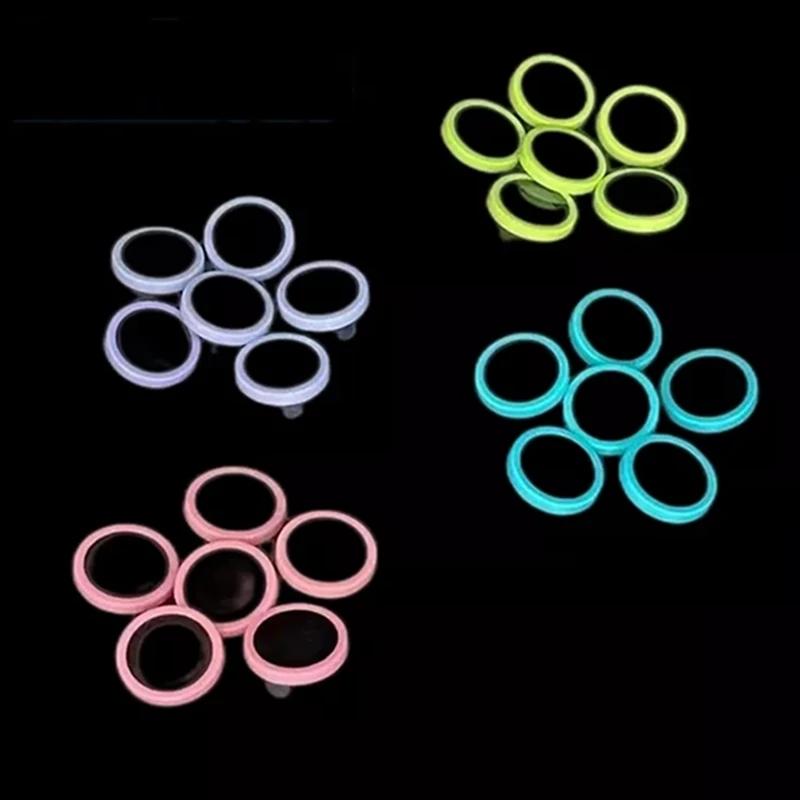 Ceramic Luminous Camera Protector for iPhone 14 Plus 13 12 Mini 11 14 16 15 Pro Max Lens Screen Protector Glass Night Glowing