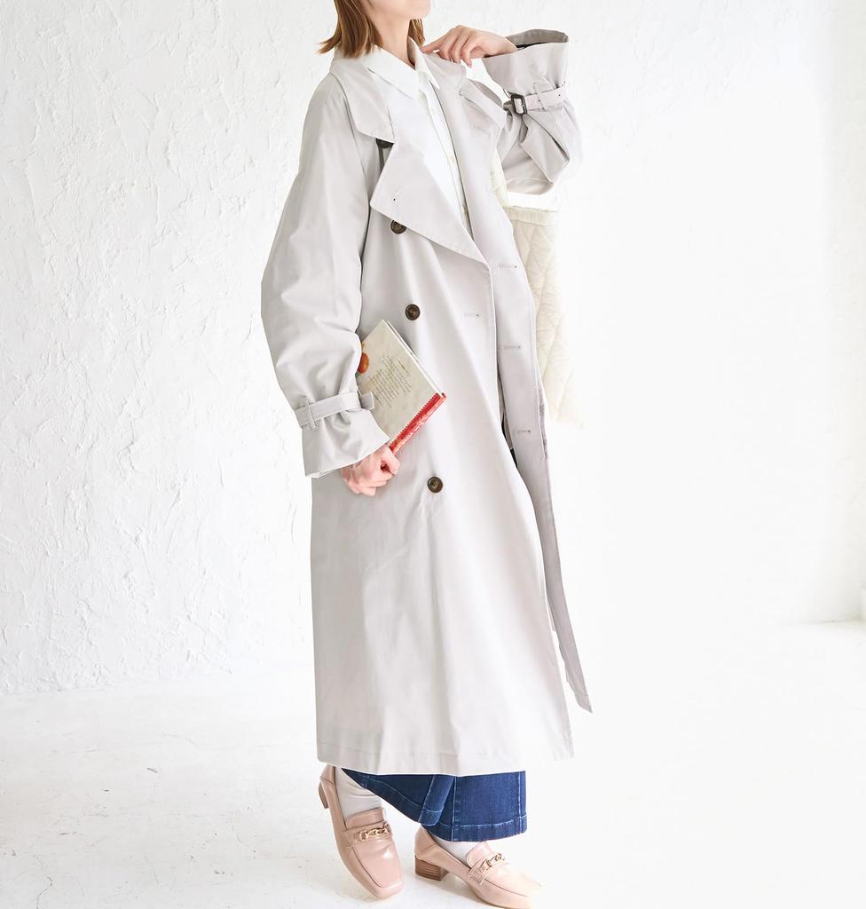 ROPE PICNIC Stand Collar Spring Coat Light Exclusive Women's (GDO13010, Gray) [Web Size 38T]
