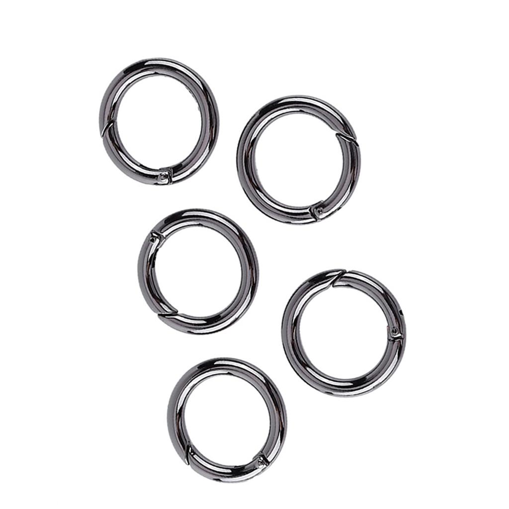 carabiner snap keychain tool locking carabiner Zinc Alloy Round Carabiner Spring Snap Clips Hook Keychain Keyring Buckle