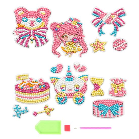 DIY Prinzessin Diamant Malerei Aufkleber pädagogische Stress Relief klare Muster Eltern-Kind-Diamant-Kunst