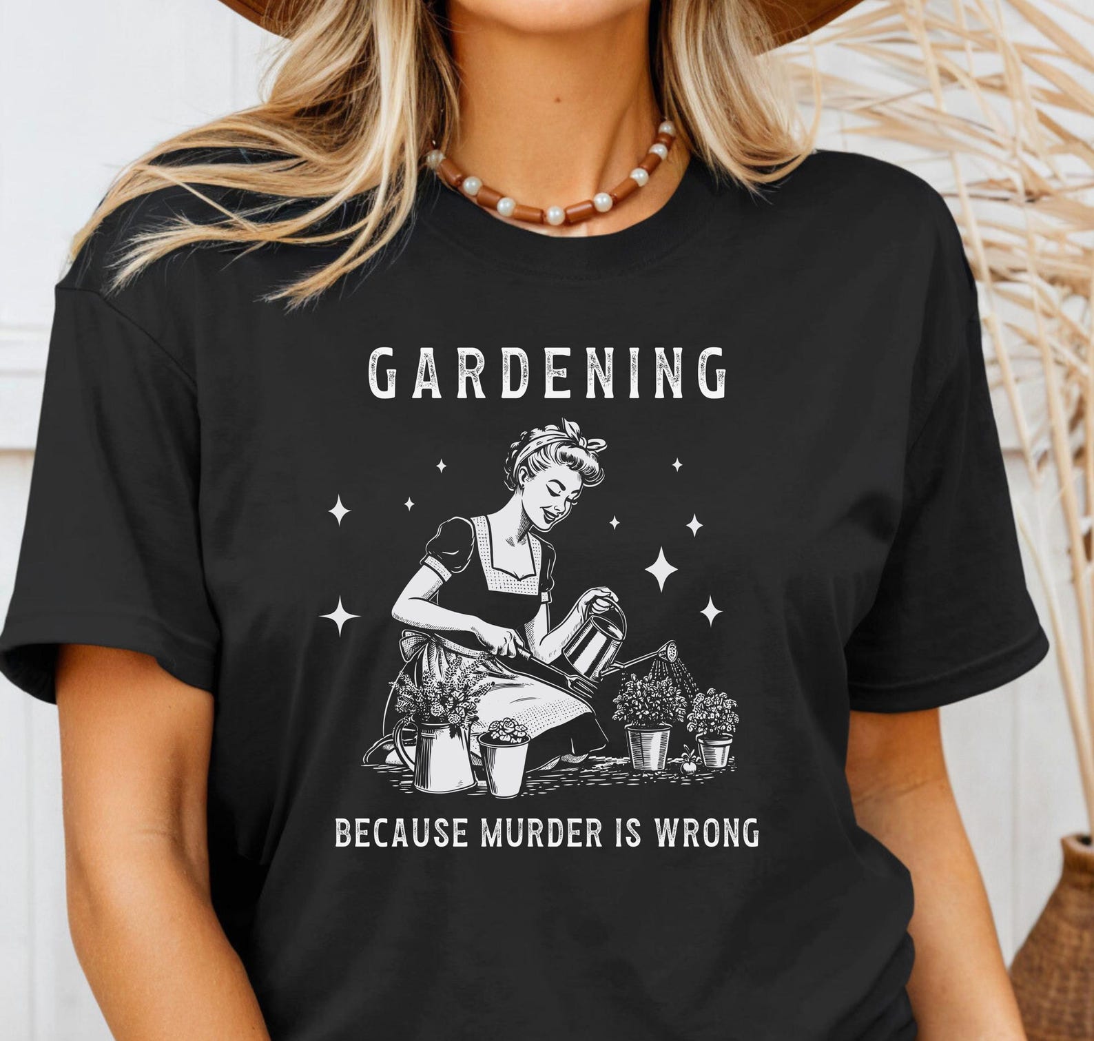 Gardener saying, women s t-shirt, vintage, plant lover, flower shirt, gift for plant mom, garden t-shirt, plant lover 2XL