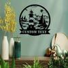 Custom Personalized Lighthouse Metal Sign Nautical Wall Art Indoor Monogram Decor