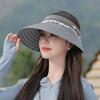 Summer Sun Protection Hat With Wide Brim And Foldable Design For Women Outdoors
