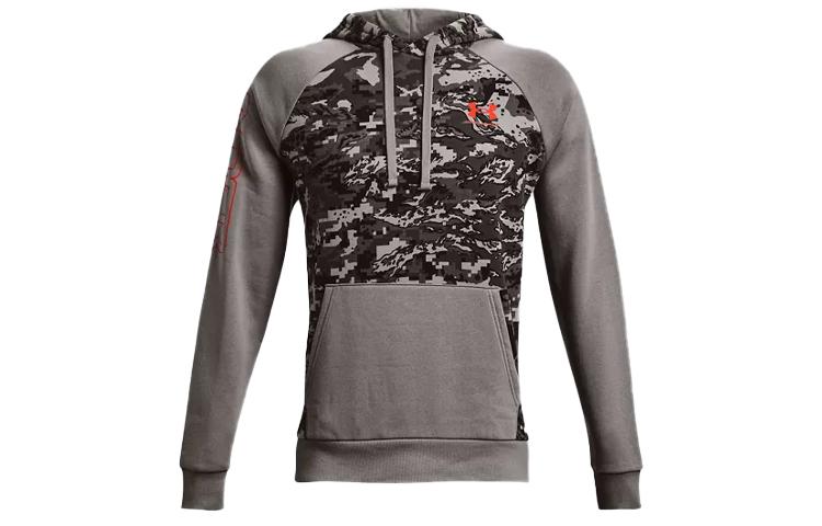 Sweatshirts à capuche Under Armour Script pour homme Gris Épais Coupe Regular XL black