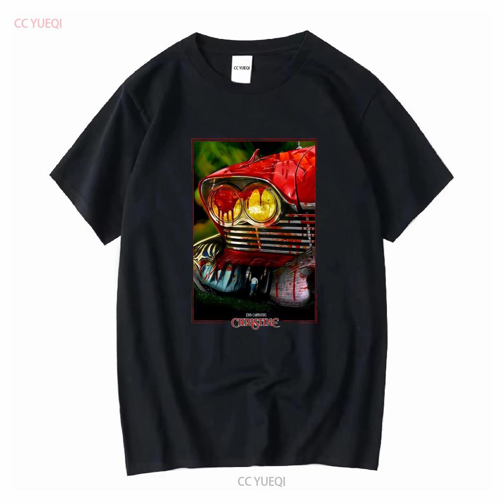 Halloween Stephen Kings Christine T Shirt Classic Horror Car Movie Fan 80s long or short sleeves vintage Washed Stylish Casual