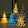 Christmas Tree Night Light Glow In The Dark Crystal Christmas Tree Lamp Christmas Desktop Ornaments Xmas Navidad Decoration