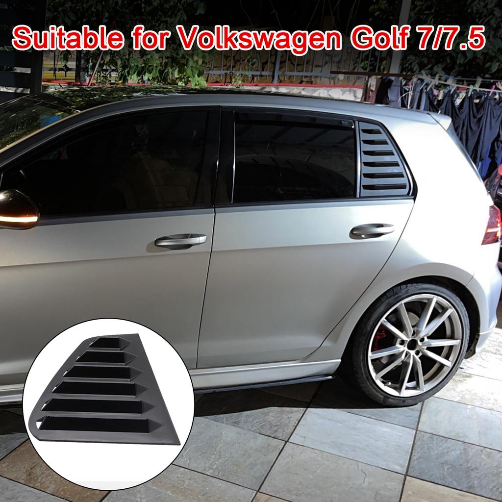 2PCS Car Rear Window Shutter Cover Trim Window Louver Side Vent Trim For GOLF 7 GOLF 7.5 MK7/7.5 GTI GTD R MODELS Accessories