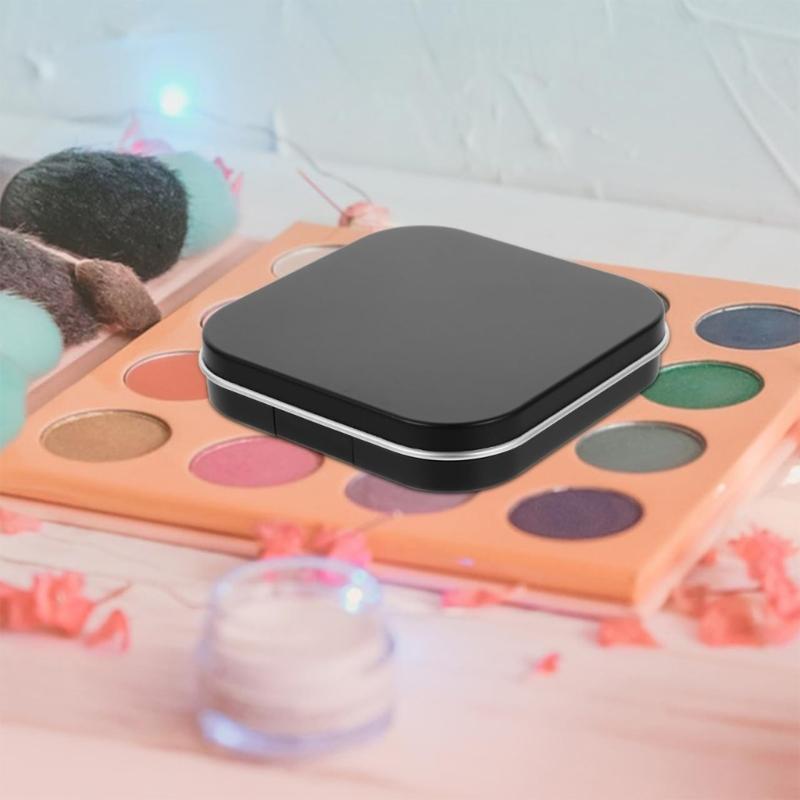Magnetic Shut Cosmetic Storage Boxes Makeup Holder Matte Finish Empty Eyeshadow Palette For Purse Or Travel