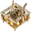 Nautical Brass Square Sundial Compass – 7.62 Cm, Vintage Collectible